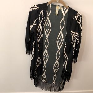 Silky Fringe Cardigan